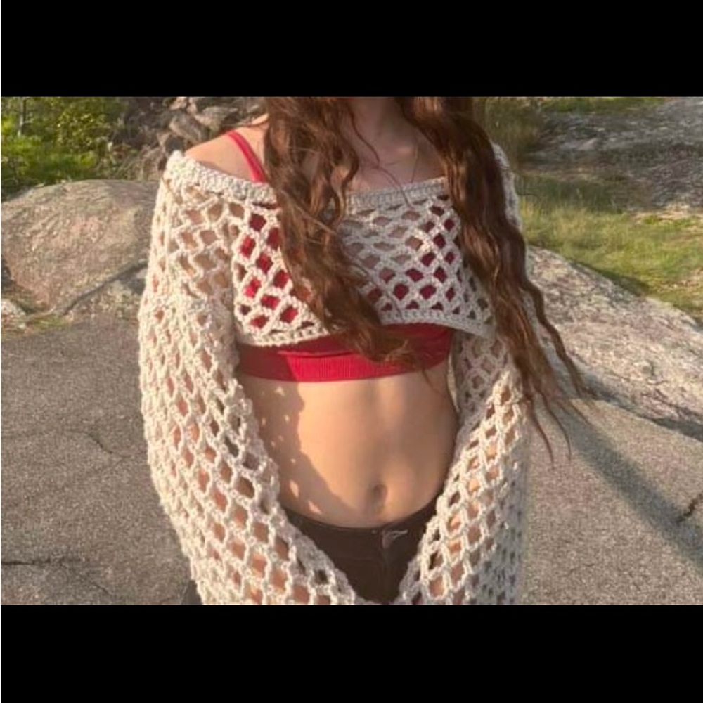 Handmade vest knitted